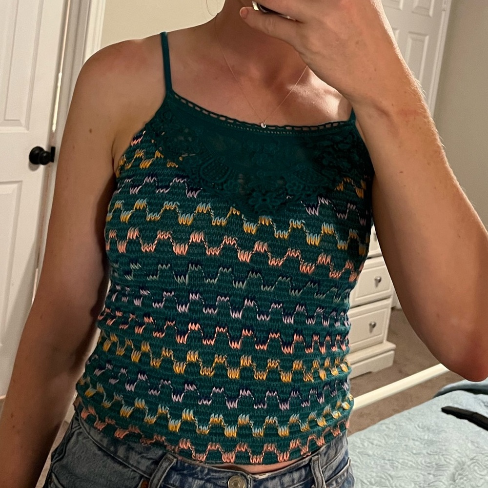 Free People Heartbeat Rochelle Jade Tank Top